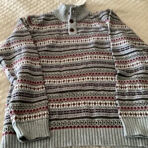 Janie and Jack new with tags size 14 gray fair isle sweater